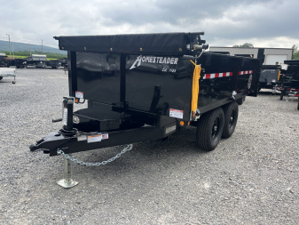 New 2026 Homesteader 6x10 Deckover Dump - 10K - BOTH DROP SIDES - Barn Door Rear Dump Trailer