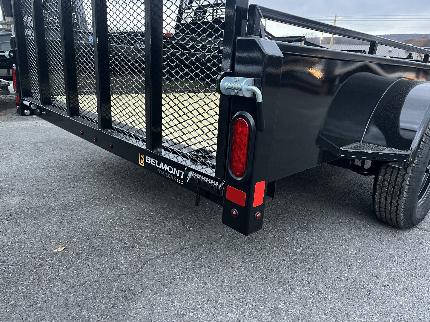 New 2025 Belmont UT610SS Solid Side Utility Trailer **BLACK**