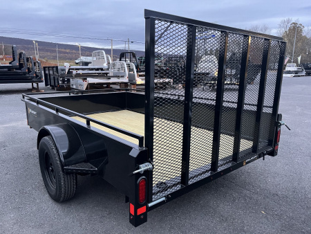 New 2025 Belmont UT610SS Solid Side Utility Trailer **BLACK**