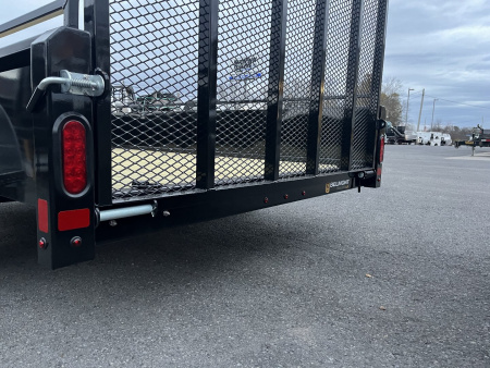 New 2025 Belmont UT610SS Solid Side Utility Trailer **BLACK**