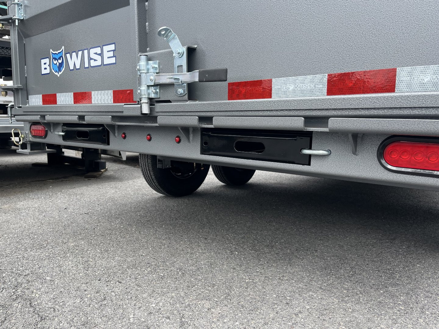New 2025 BWise 7x16 -14K Dump Trailer - Hammertone - Ramps