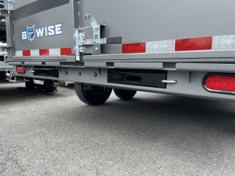 New 2025 BWise 7x16 -14K Dump Trailer - Hammertone - Ramps