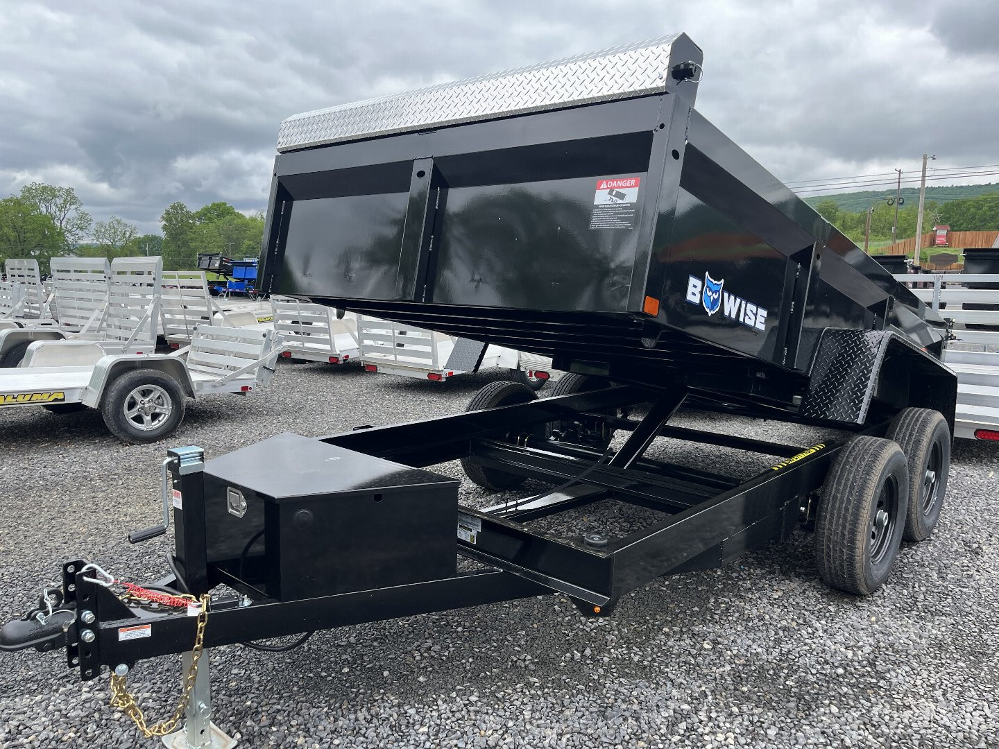 New 2026 BWise 6x12 10K Dump Trailer w/ Ramps & Tarp Kit