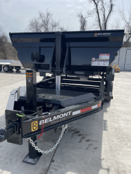New 2025 Belmont 7x14-14K - Front Telescopic Cylinder - Dump Trailer w/ Ramps - Tarp - Hydraulic Jack