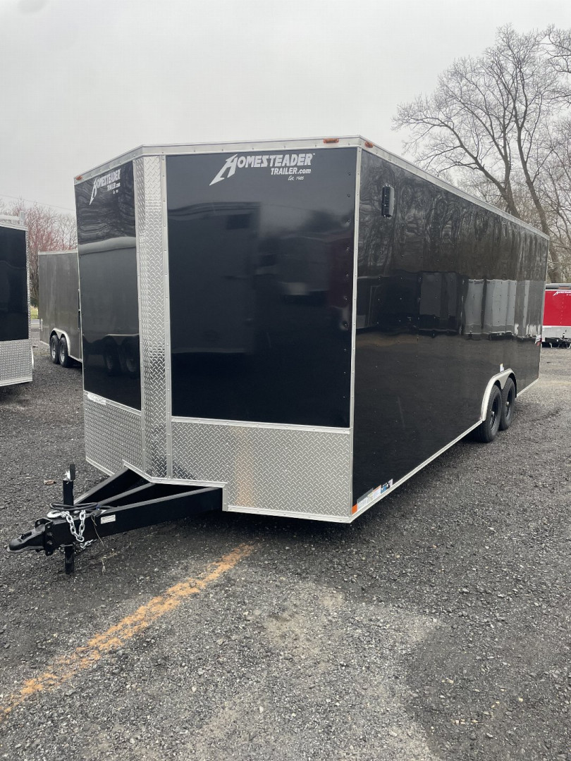 New 2025 Homesteader 8 x 24 IH CAR/UTV Trailer - 84" Interior - 9950# - POLYCOR SIDING