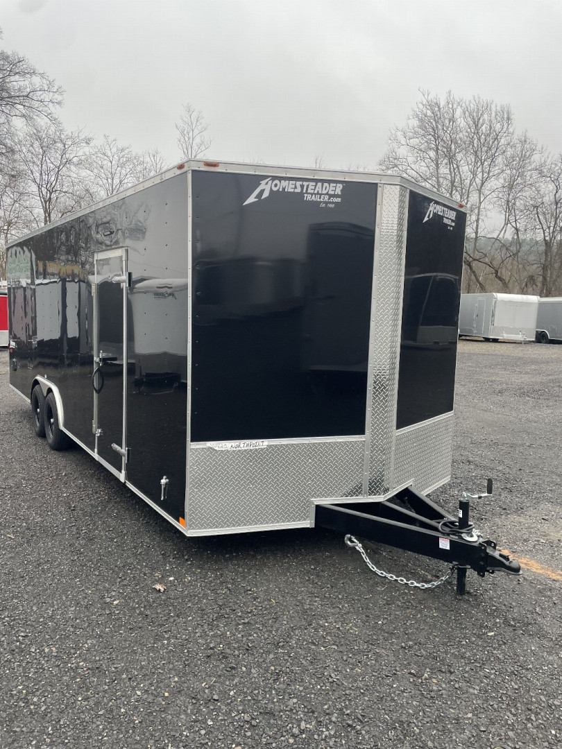 New 2025 Homesteader 8 x 24 IH CAR/UTV Trailer - 84" Interior - 9950# - POLYCOR SIDING