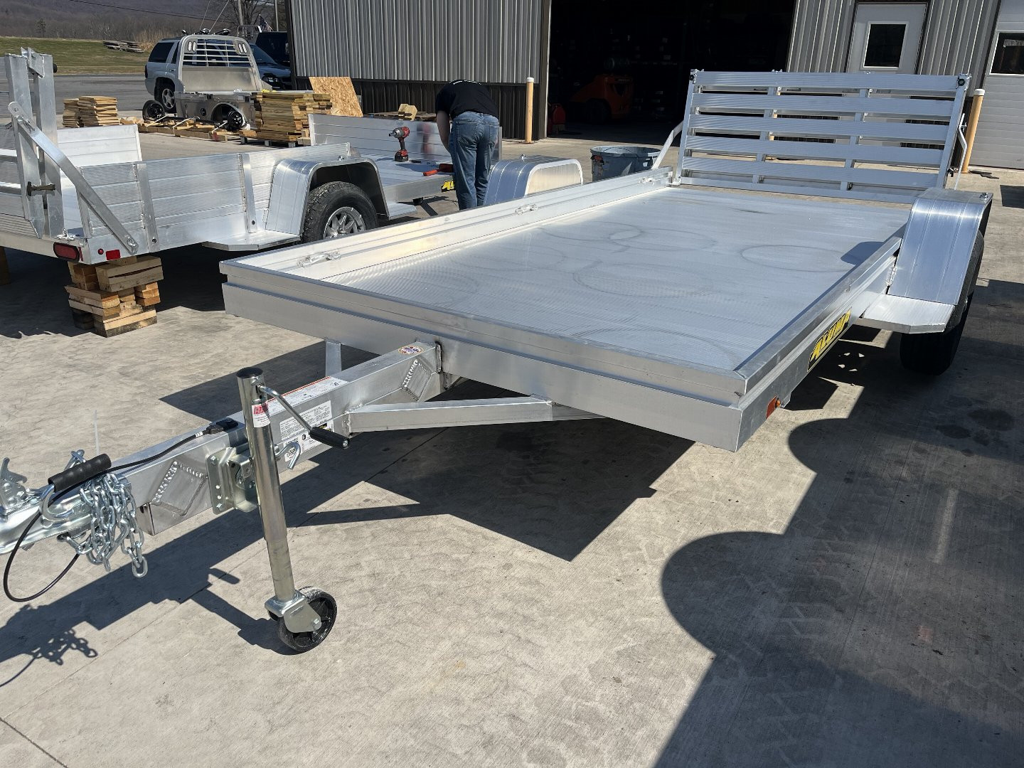 New 2026 Aluma 6310H Aluminum Trailer - 63" x 10' Trailer Bi-Fold Tailgate