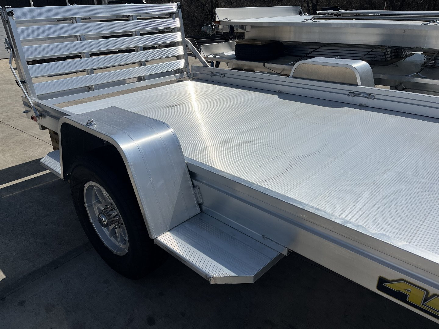 New 2026 Aluma 6310H Aluminum Trailer - 63" x 10' Trailer Bi-Fold Tailgate