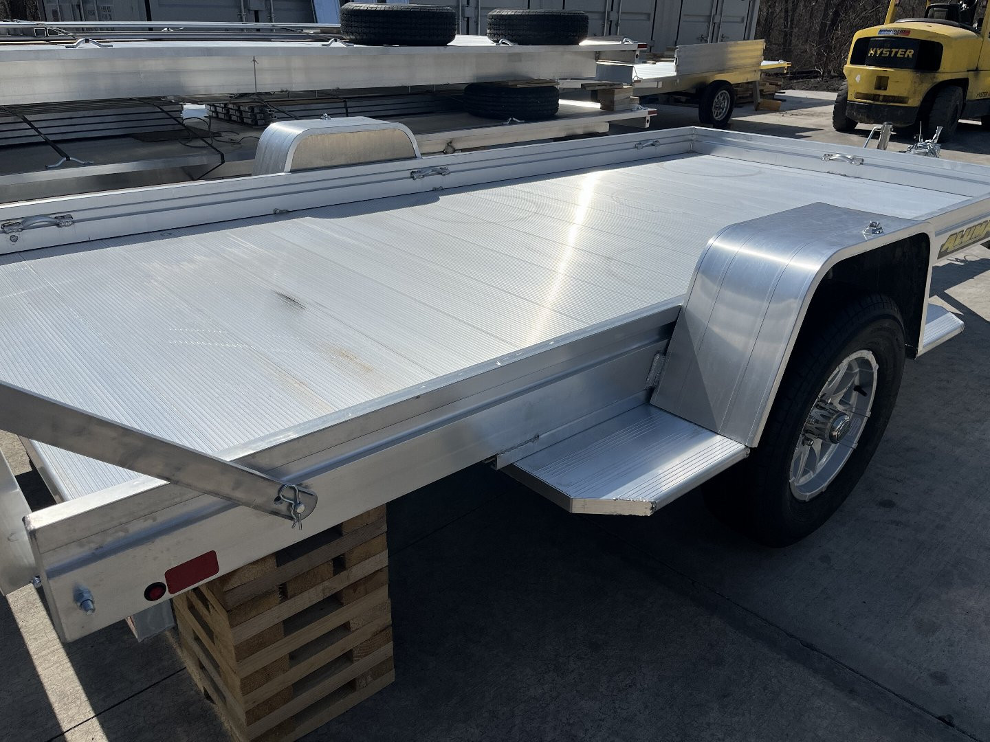 New 2026 Aluma 6310H Aluminum Trailer - 63" x 10' Trailer Bi-Fold Tailgate