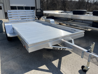 New 2026 ALUMA 68" x 12' Aluminum Utility w/ Bi-Fold Tailgate