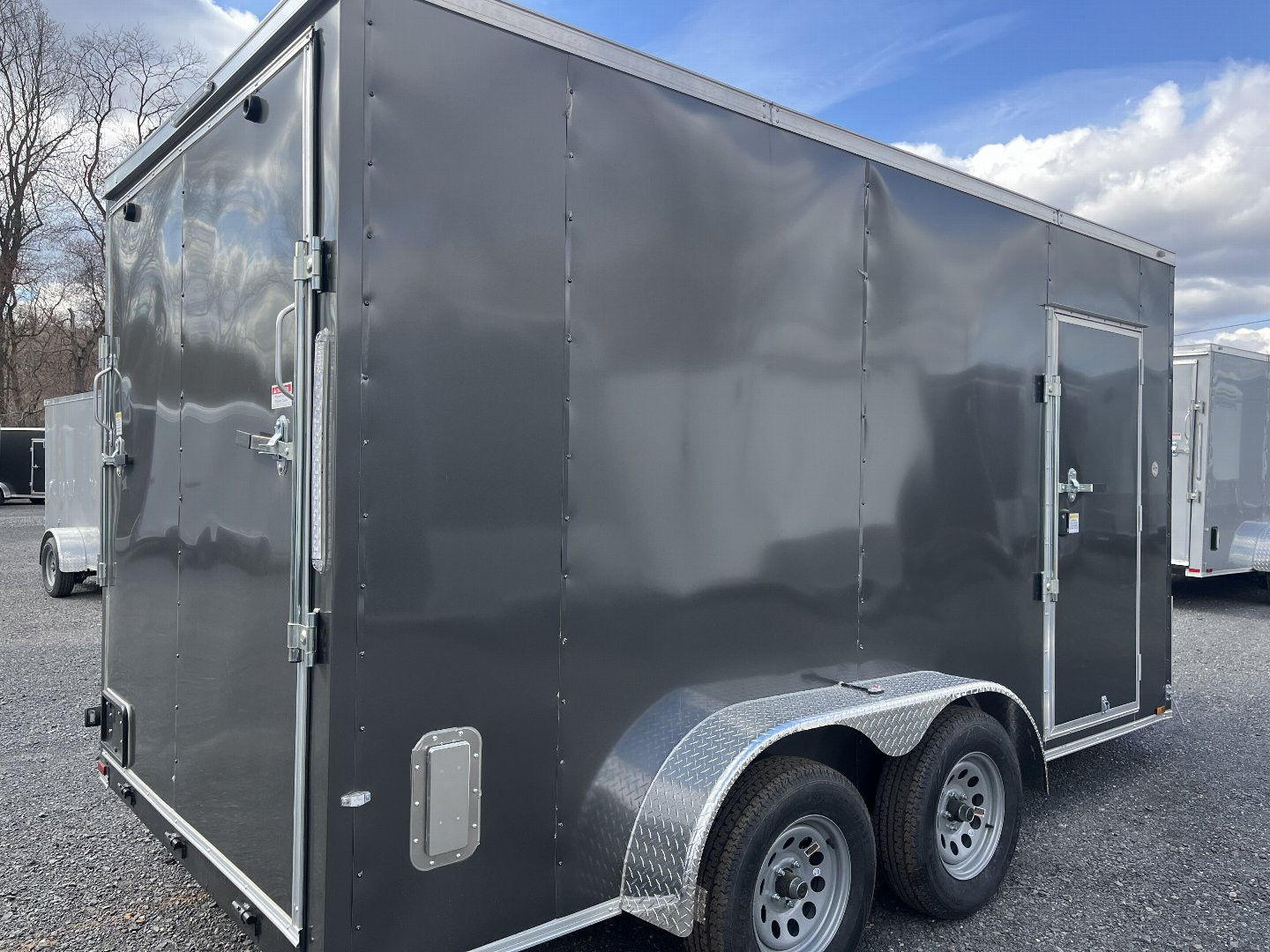 New 2025 Spartan 7x14 - Ramp Door - CHARCOAL - 7' INTERIOR
