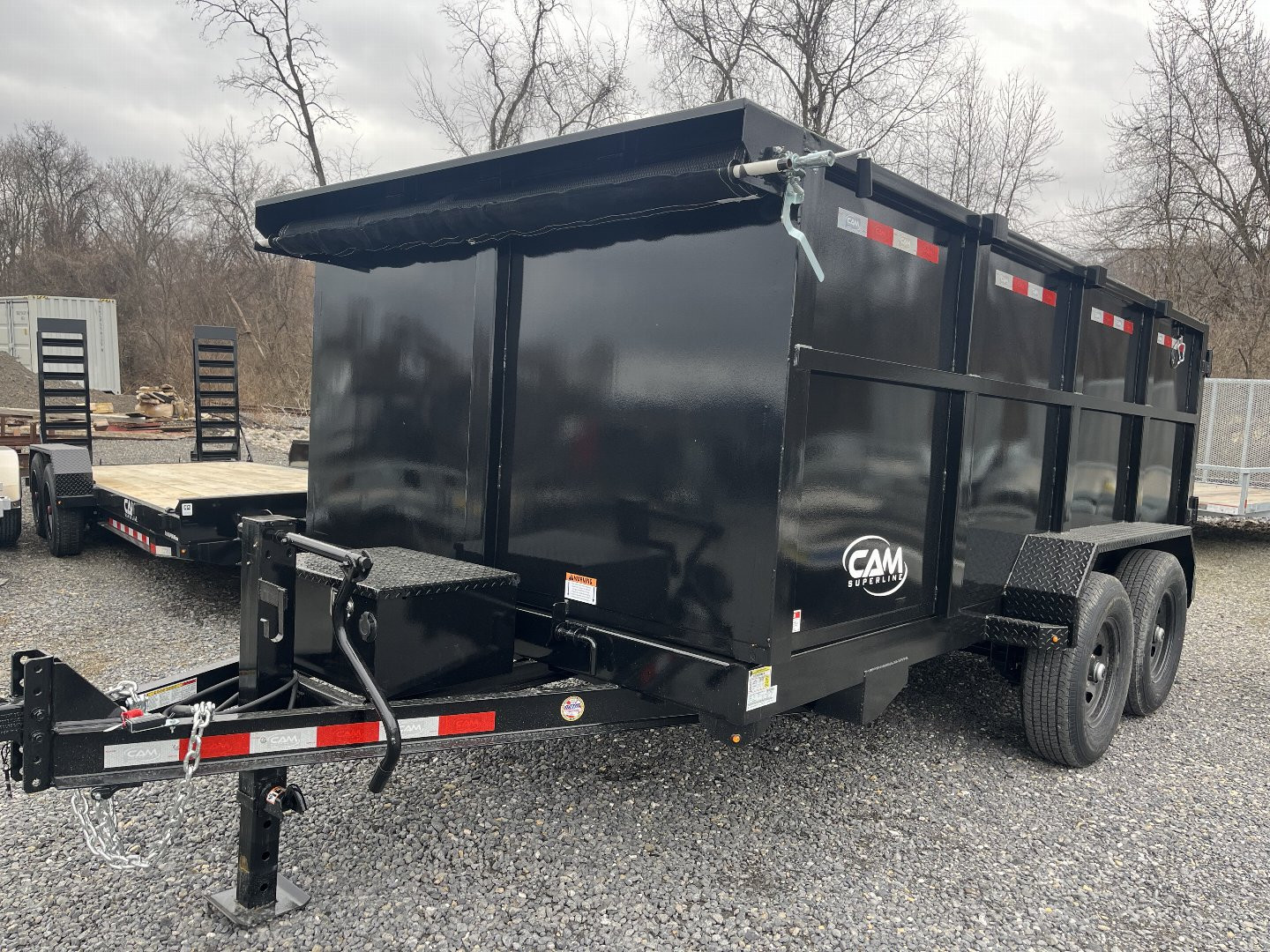 New 2025 CAM Superline 7 x 14' HIGH SIDE DUMP TRAILER - 14k