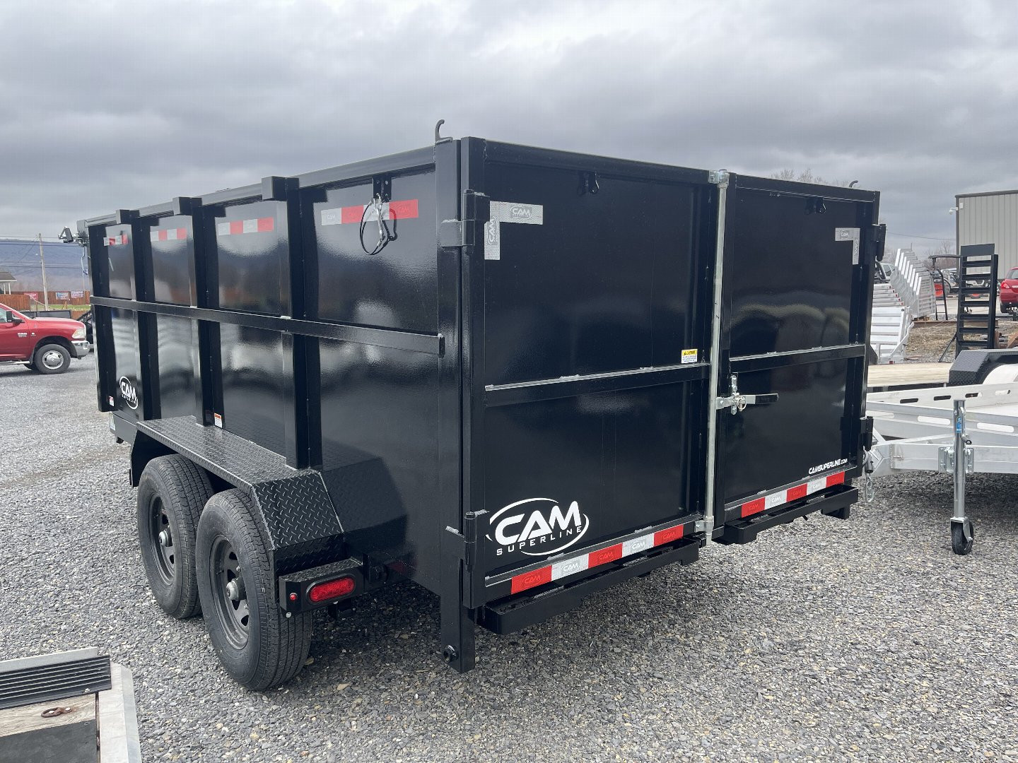 New 2025 CAM Superline 7 x 14' HIGH SIDE DUMP TRAILER - 14k