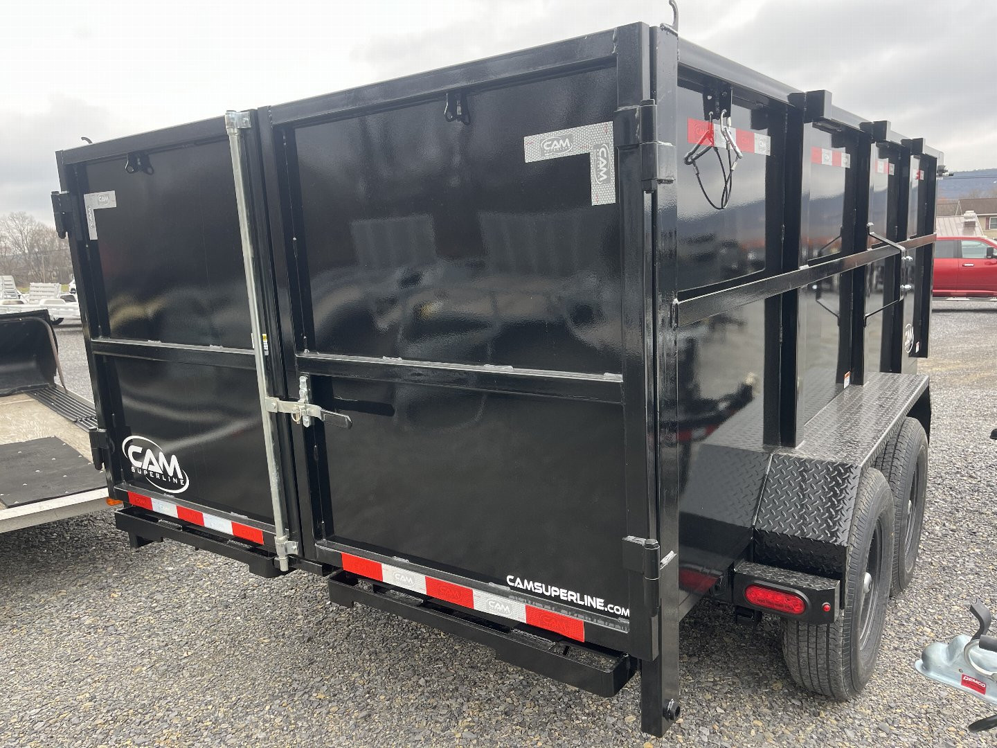 New 2025 CAM Superline 7 x 14' HIGH SIDE DUMP TRAILER - 14k