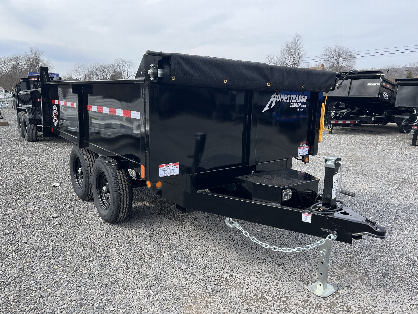 New 2025 Homesteader 6x10 Deckover Dump - 10K - DBL DOOR REAR