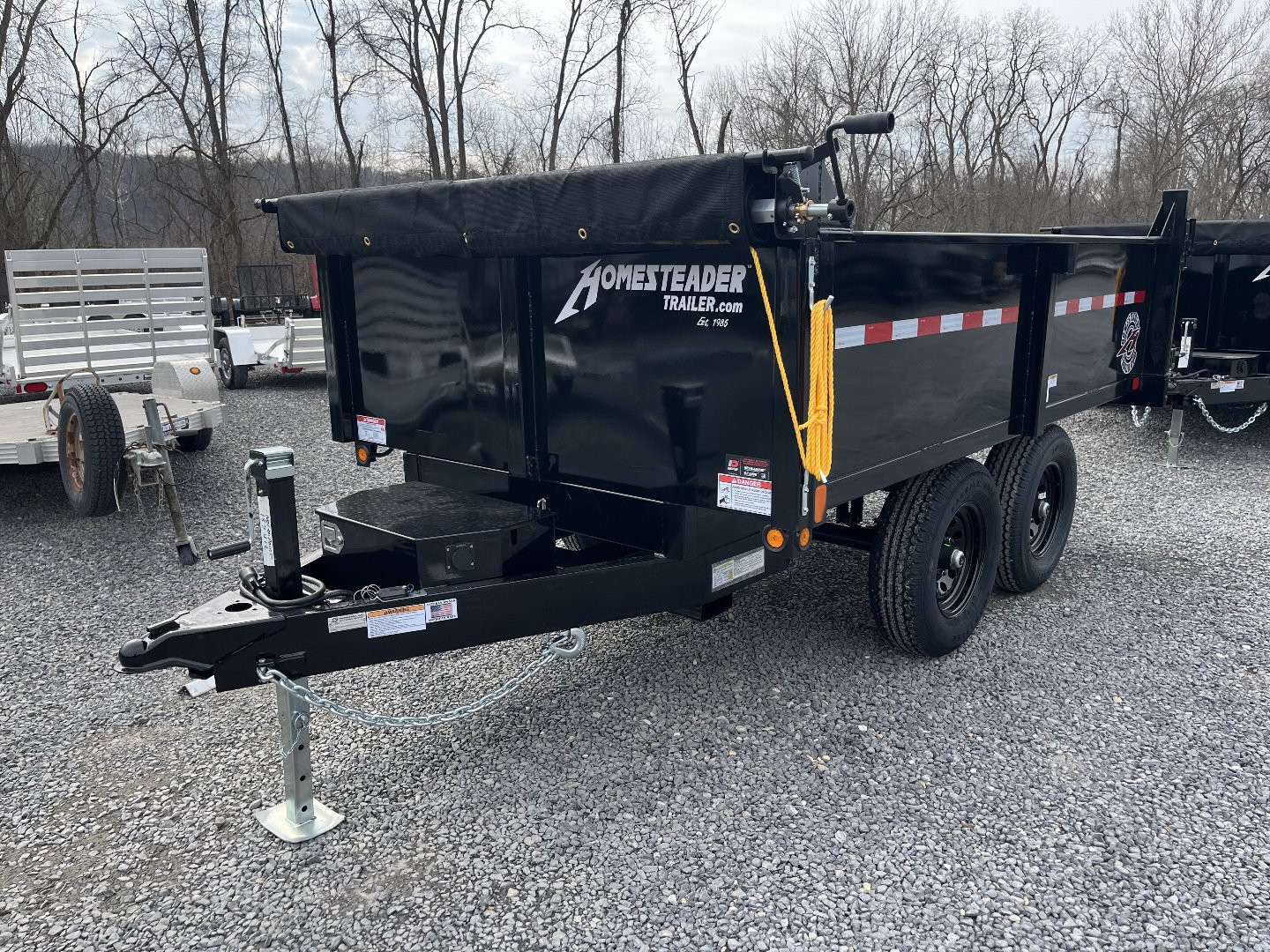 New 2025 Homesteader 6x10 Deckover Dump - 10K - DBL DOOR REAR