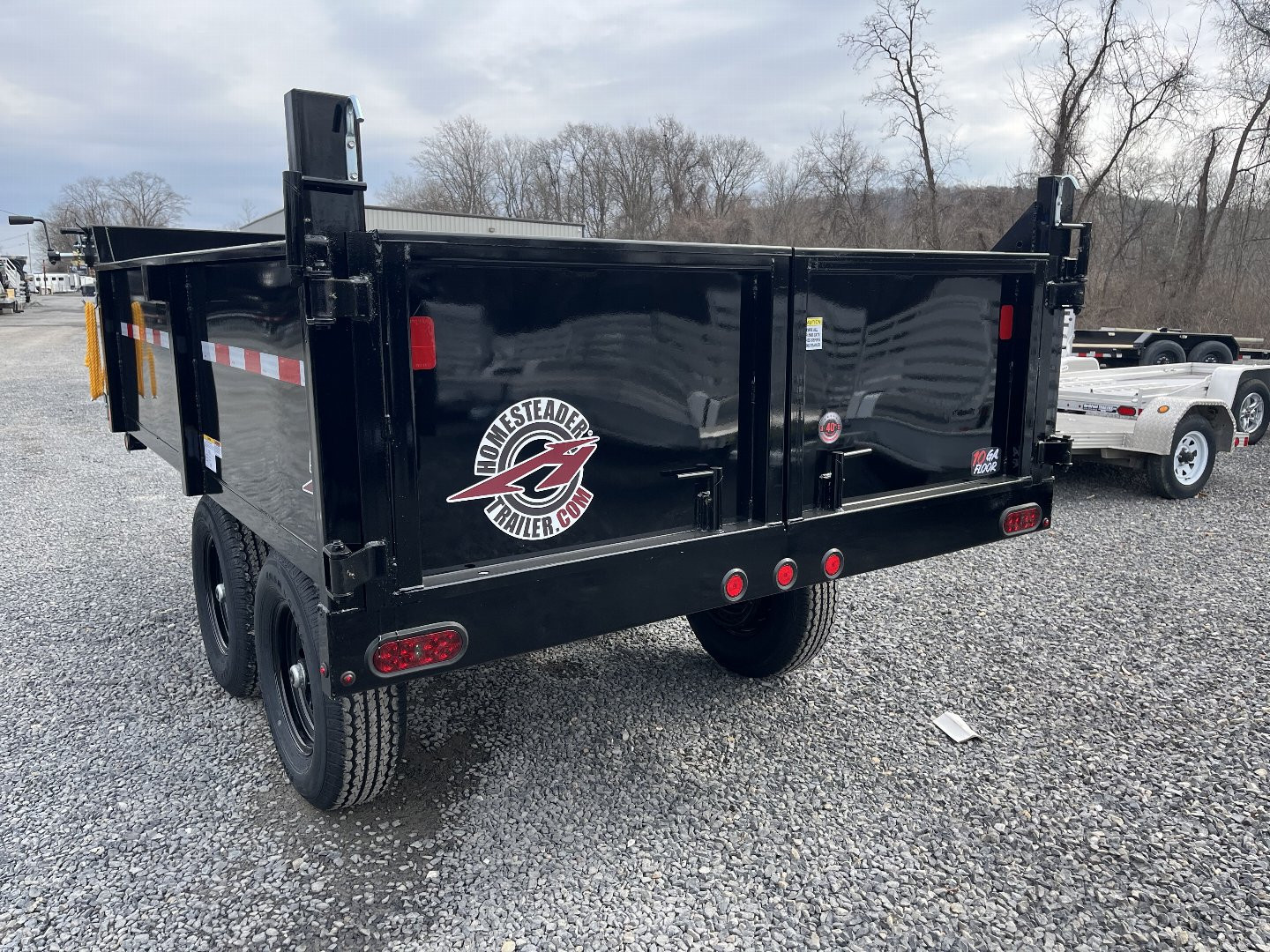 New 2025 Homesteader 6x10 Deckover Dump - 10K - DBL DOOR REAR