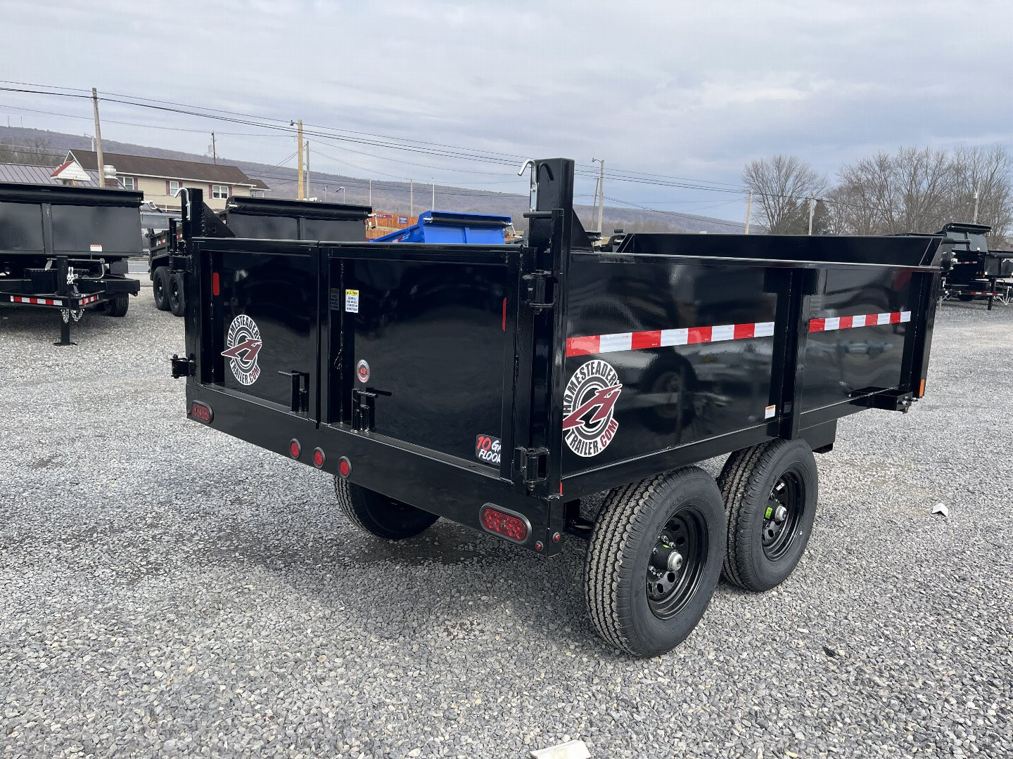 New 2025 Homesteader 6x10 Deckover Dump - 10K - DBL DOOR REAR