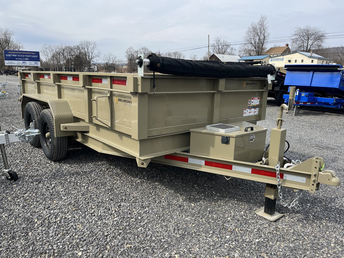 New 2025 BELMONT 81" x 14' -14K GVWR - TARP KIT - SANDSTONE COLOR