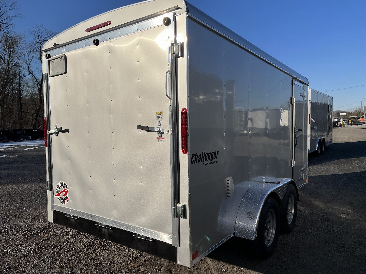 New 2025 Homesteader 7x14 Cargo Trailer - RAMP Door - SILVER Cargo / Enclosed Trailer