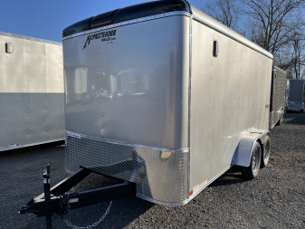 New 2025 Homesteader 7x14 Cargo Trailer - RAMP Door - SILVER Cargo / Enclosed Trailer