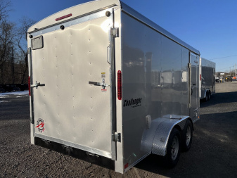 New 2025 Homesteader 7x14 Cargo Trailer - RAMP Door - SILVER Cargo / Enclosed Trailer