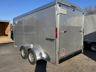 New 2025 Homesteader 7x14 Cargo Trailer - RAMP Door - SILVER Cargo / Enclosed Trailer