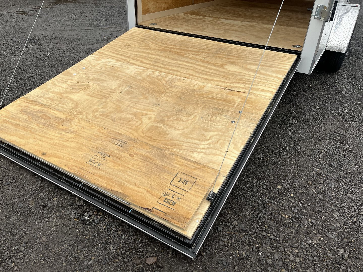 New 2025 Homesteader - 7x16 Ramp Door- WHITE Cargo Trailer - 6.5' Sidewall - 78" Door Opening