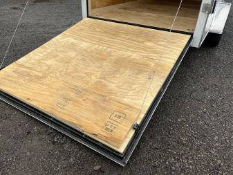 New 2025 Homesteader - 7x16 Ramp Door- WHITE Cargo Trailer - 6.5' Sidewall - 78" Door Opening