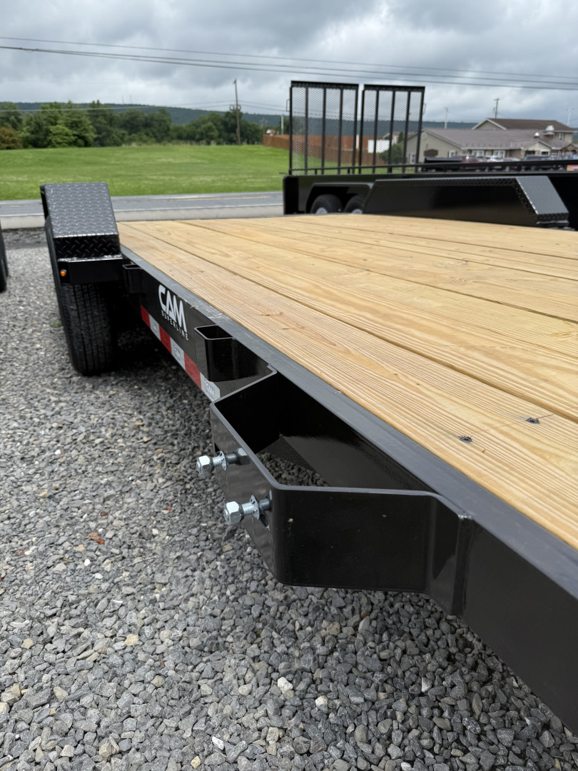 New 2025 CAM Superline - 18' Car Hauler - BLACK - Removable Fender DS