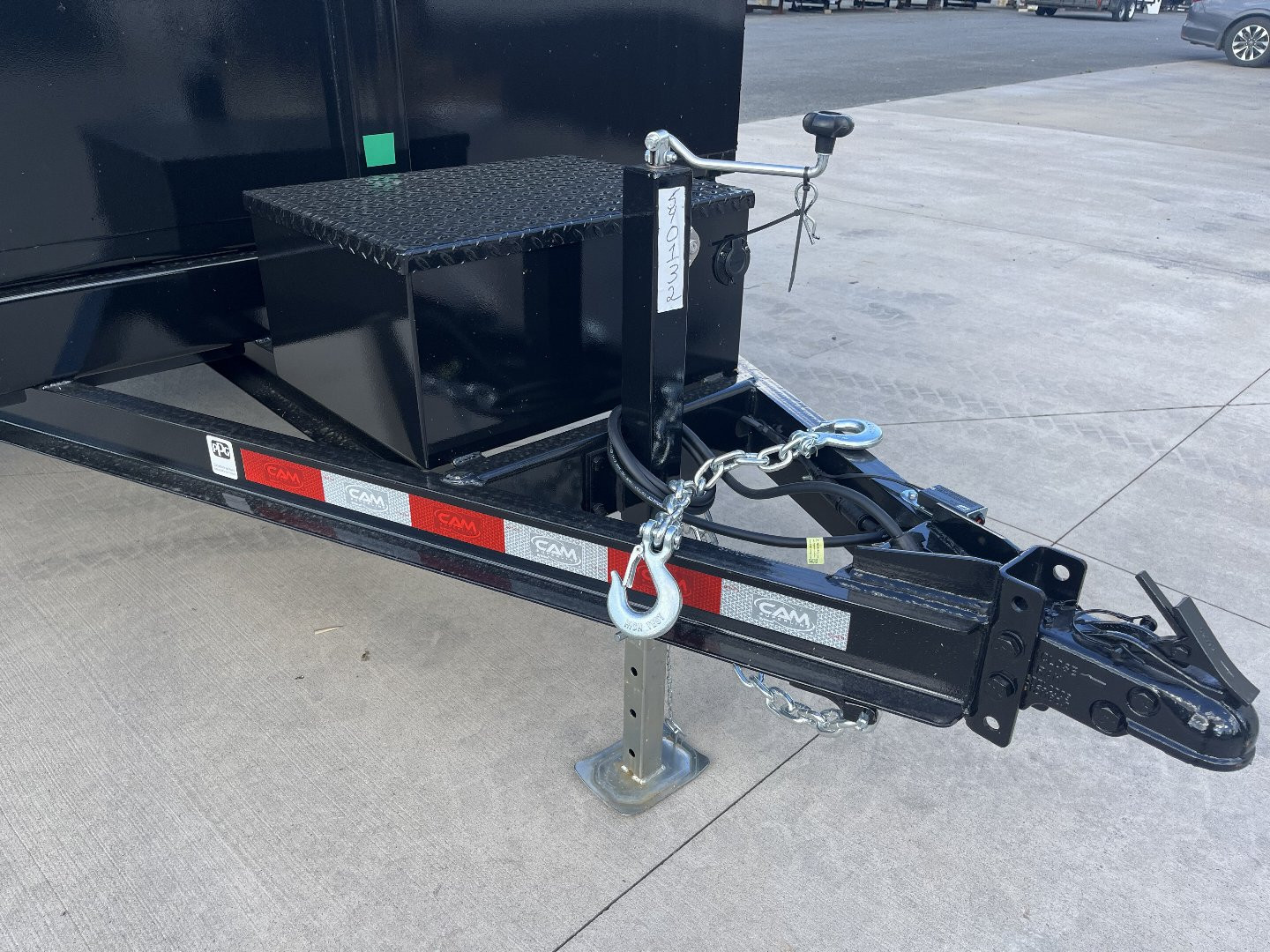 New 2025 CAM 6X10 - 10K Dump Trailer w/ Ramps - BLACK - TARP KIT