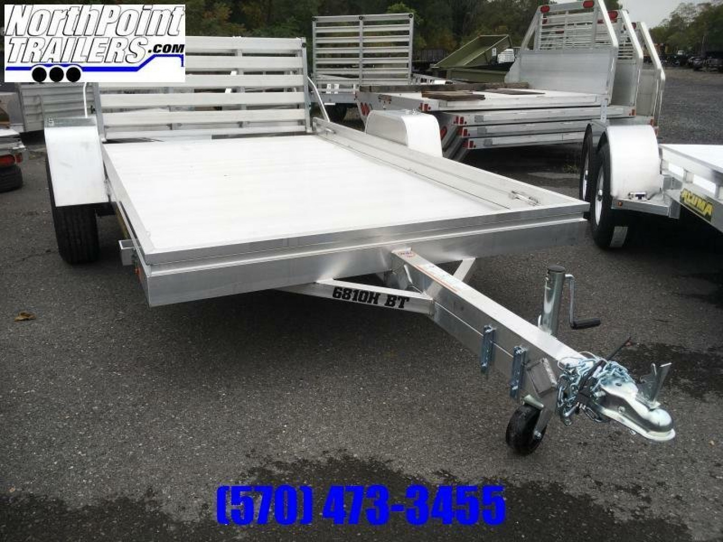 New 2025 Aluma 68" x 10' H w/ Bi-Fold Tailgate Utility Trailer