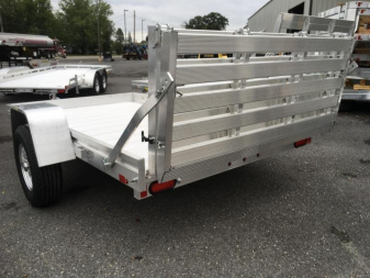 New 2025 Aluma 68" x 10' H w/ Bi-Fold Tailgate Utility Trailer