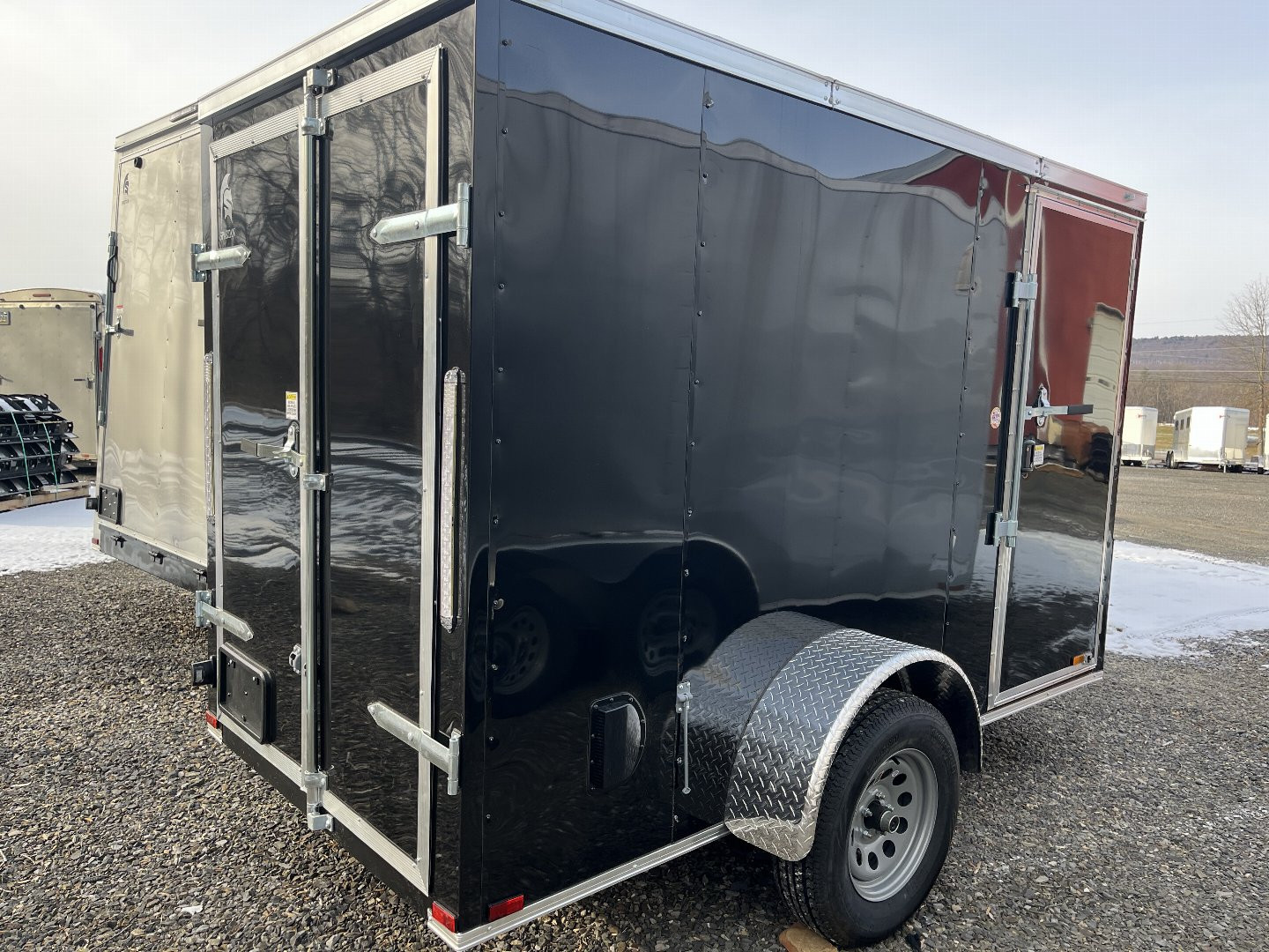 New 2025 Spartan 5x10 Single Axle Cargo - BLACK - Double Rear Doors - OPTIONS