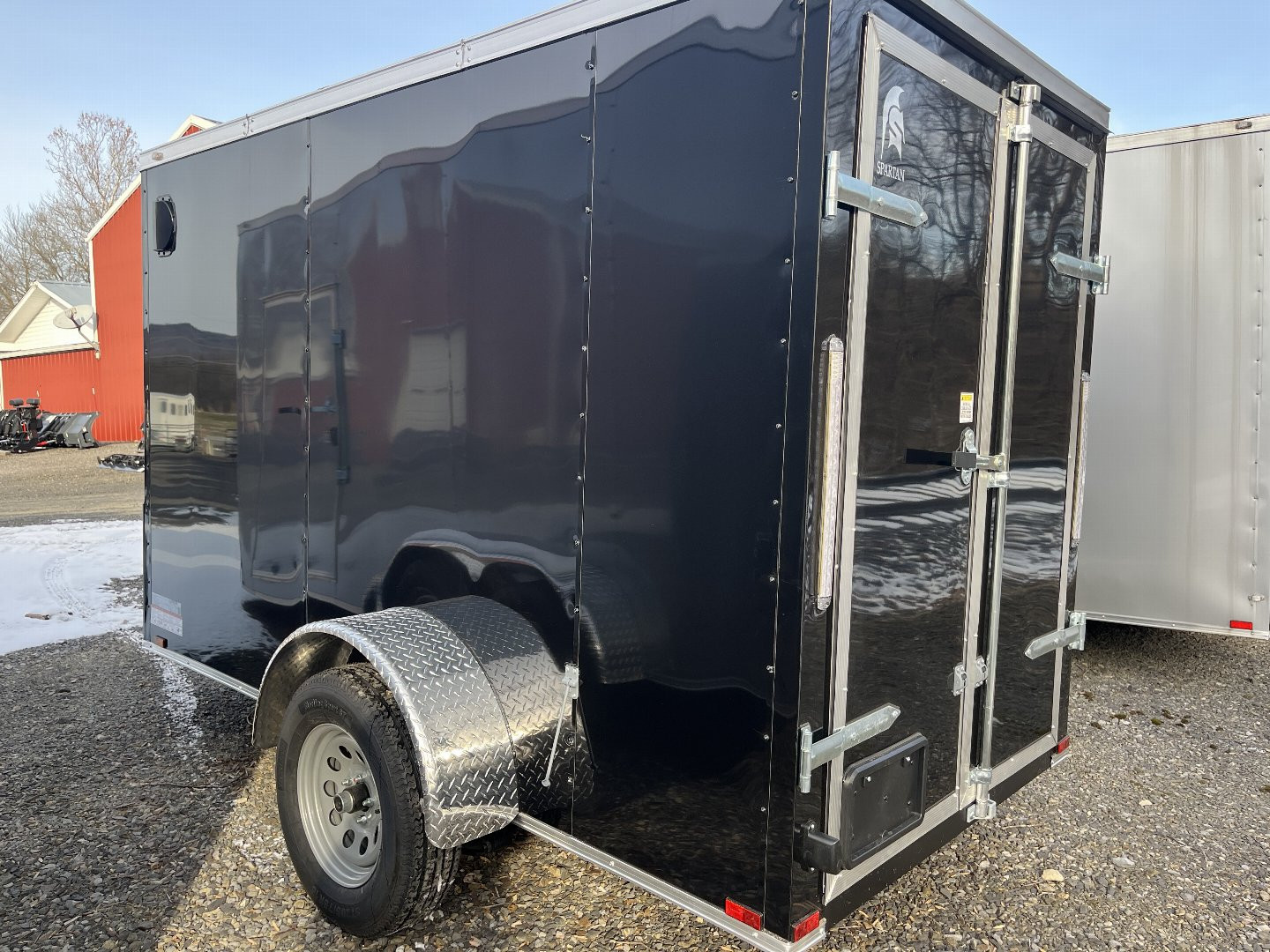 New 2025 Spartan 5x10 Single Axle Cargo - BLACK - Double Rear Doors - OPTIONS