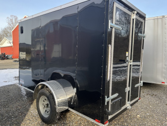 New 2025 Spartan 5x10 Single Axle Cargo - BLACK - Double Rear Doors - OPTIONS
