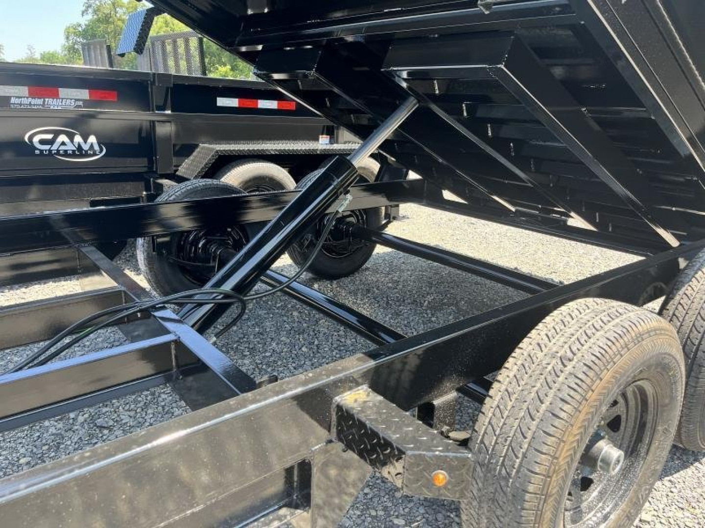 New 2025 CAM 6X12-10K DUMP TRAILER W/ RAMPS - NEW STYLE