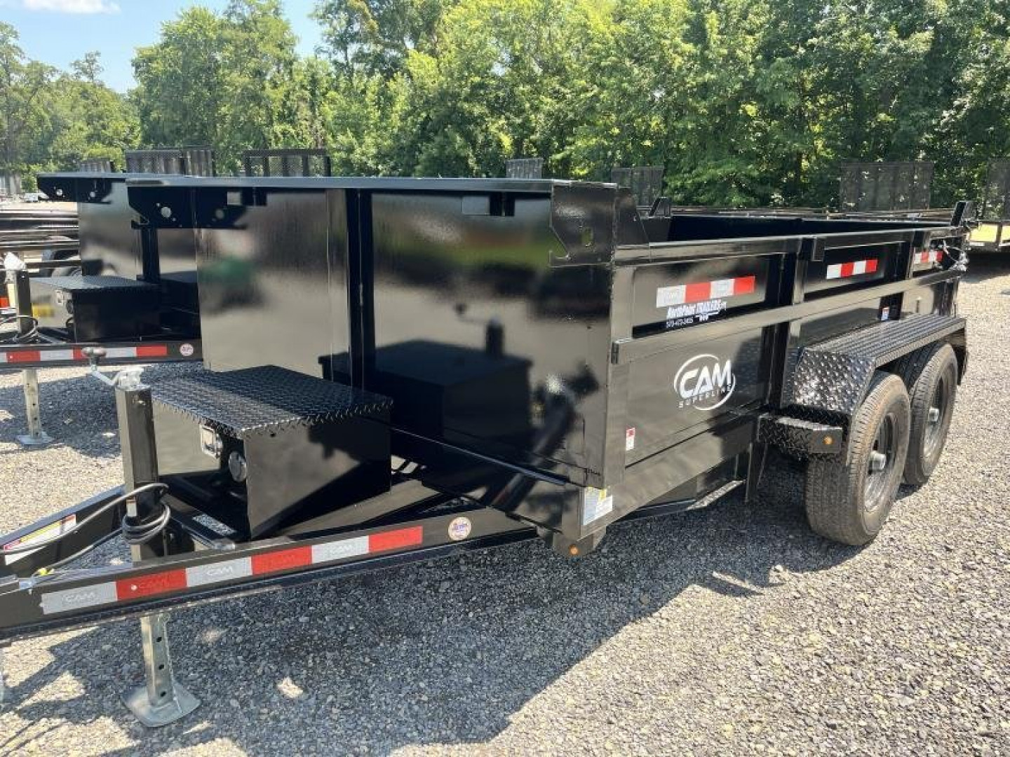 New 2025 CAM 6X12-10K DUMP TRAILER W/ RAMPS - NEW STYLE