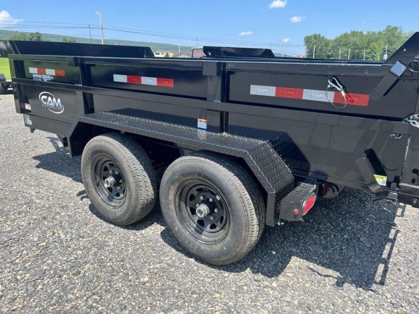 New 2025 CAM 6X12-10K DUMP TRAILER W/ RAMPS - NEW STYLE