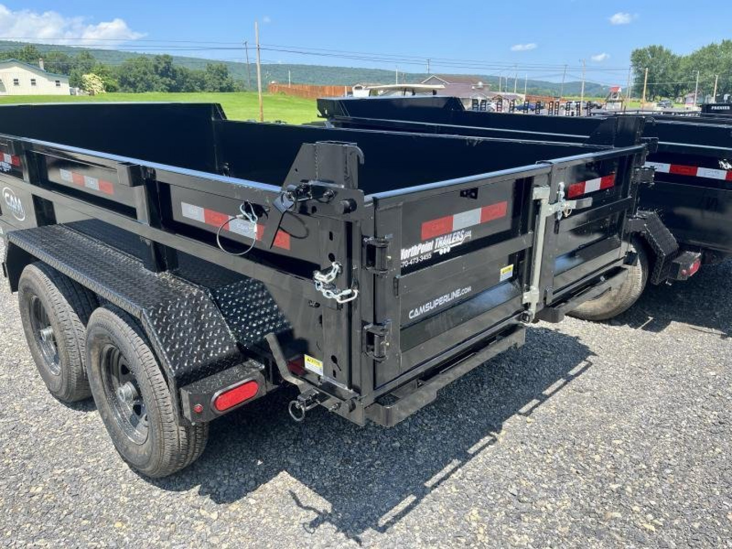 New 2025 CAM 6X12-10K DUMP TRAILER W/ RAMPS - NEW STYLE