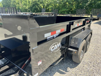 New 2025 CAM 6X12-10K DUMP TRAILER W/ RAMPS - NEW STYLE
