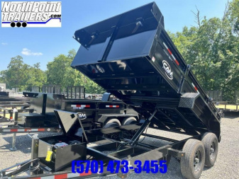 New 2025 CAM 6X12-10K DUMP TRAILER W/ RAMPS - NEW STYLE