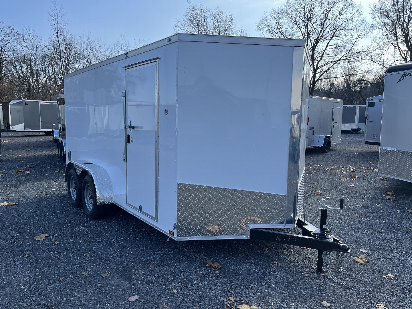 New 2025 Spartan 7x14 - Ramp Door - WHITE - STANDARD HEIGHT