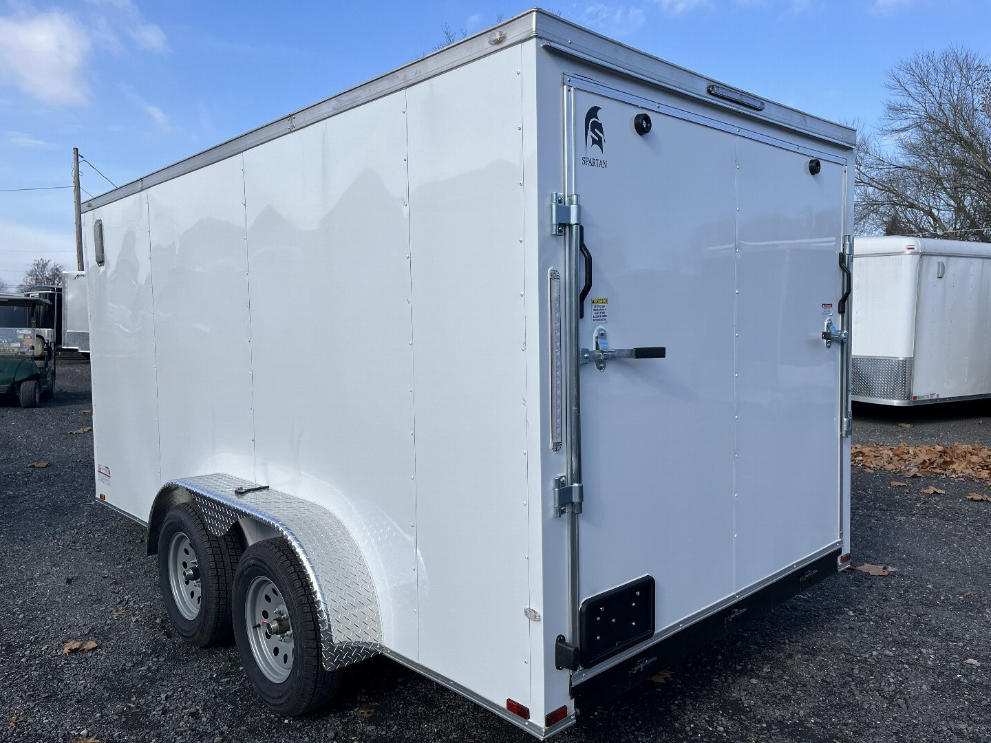 New 2025 Spartan 7x14 - Ramp Door - WHITE - STANDARD HEIGHT