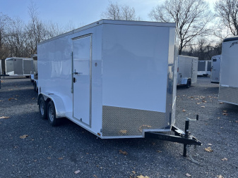 New 2025 Spartan 7x14 - Ramp Door - WHITE - STANDARD HEIGHT