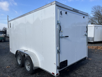 New 2025 Spartan 7x14 - Ramp Door - WHITE - STANDARD HEIGHT