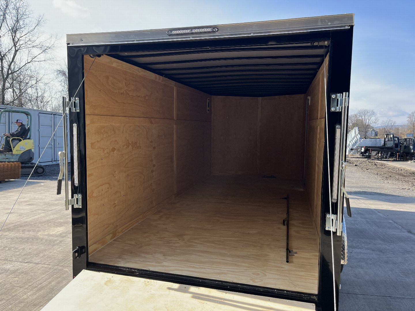 New 2025 Spartan 7x16 - Ramp Door - BLACK - STANDARD HEIGHT