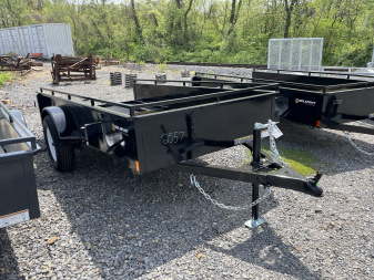 New 2025 Belmont UT510SS Solid Side Utility Trailer **BLACK**