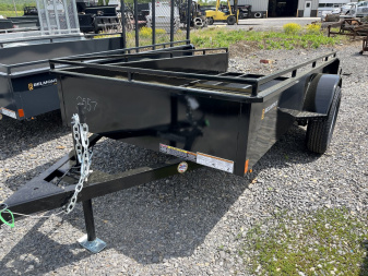 New 2025 Belmont UT510SS Solid Side Utility Trailer **BLACK**