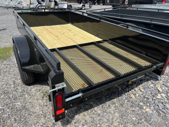 New 2025 Belmont UT510SS Solid Side Utility Trailer **BLACK**